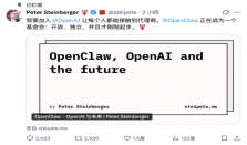 OpenClaw开发者Peter Steinberger官宣加盟OpenAI